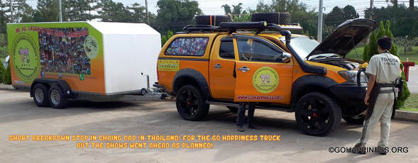 Go Happiness Truck Break Down in North Thailand